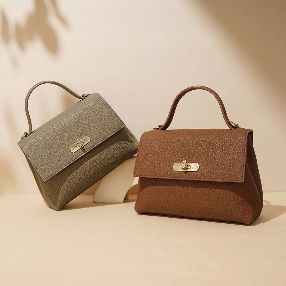 2025 Fashion Simple Female Handbag Designers Women Shoulder Bags Quality Cowhide Leather Crossbody Bags for Woman