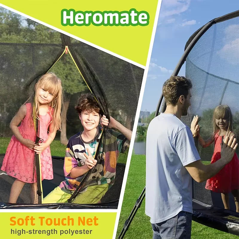 Outdoor PVC Sports Trampoline Big Size Lantern Style Anti-Rust Enclosure Net Ladder Safe for Kids Adults for Home Use