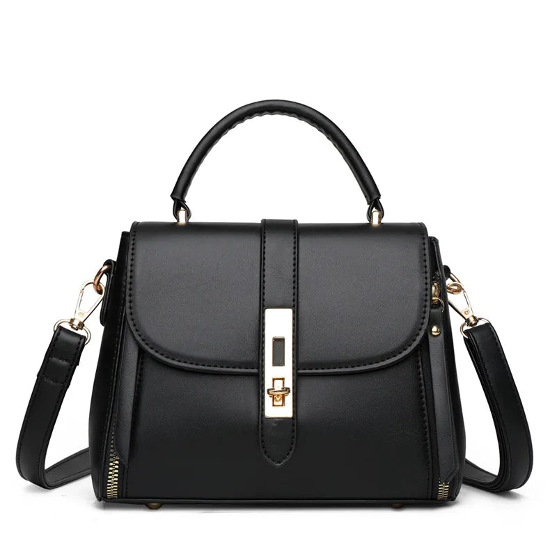 New Arrival Women Shoulders Bag Office Lady Soft PU Leather Handbag Retro Single-shoulder Bags Casual Messenger Bag