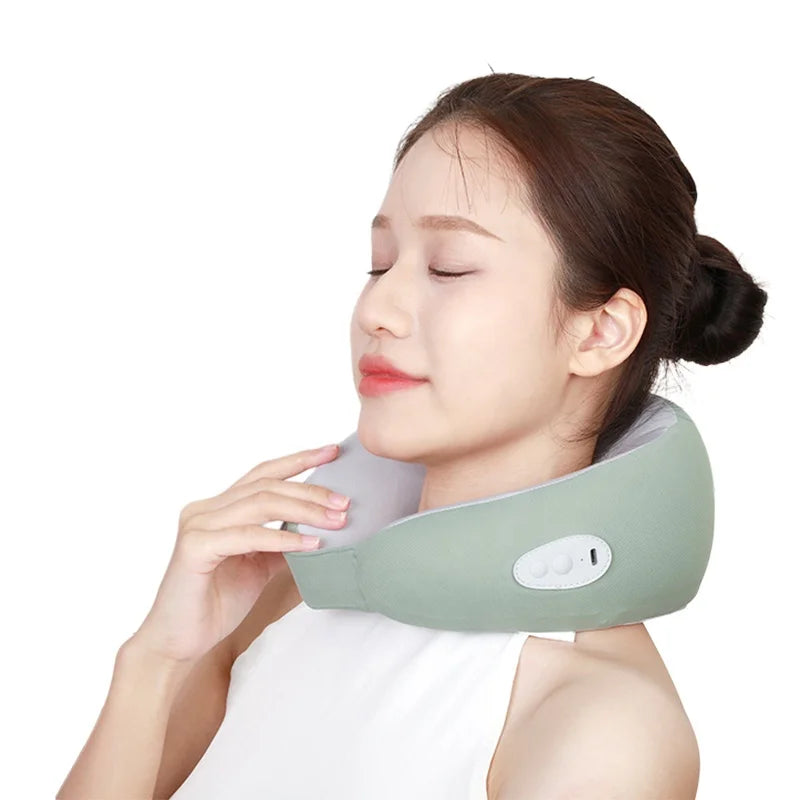 Electric Wireless Shiatsu U Kneading Smart Shoulder and Neck Massage Pillow Neck Massager Holiday Birthday Gift
