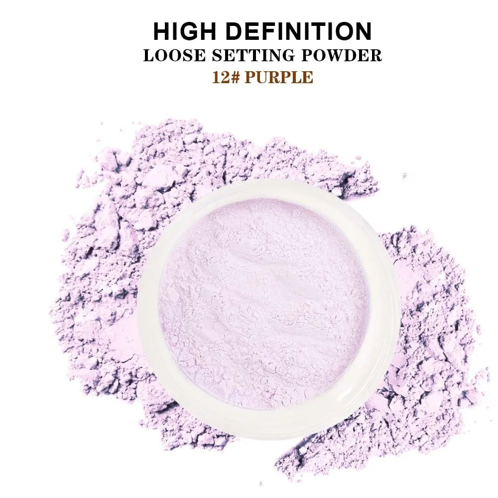 New Arrival 14 Colors Make Your Own Brand Waterproof Private Label Face Makeup Loose Translucent Setting Loose Powder