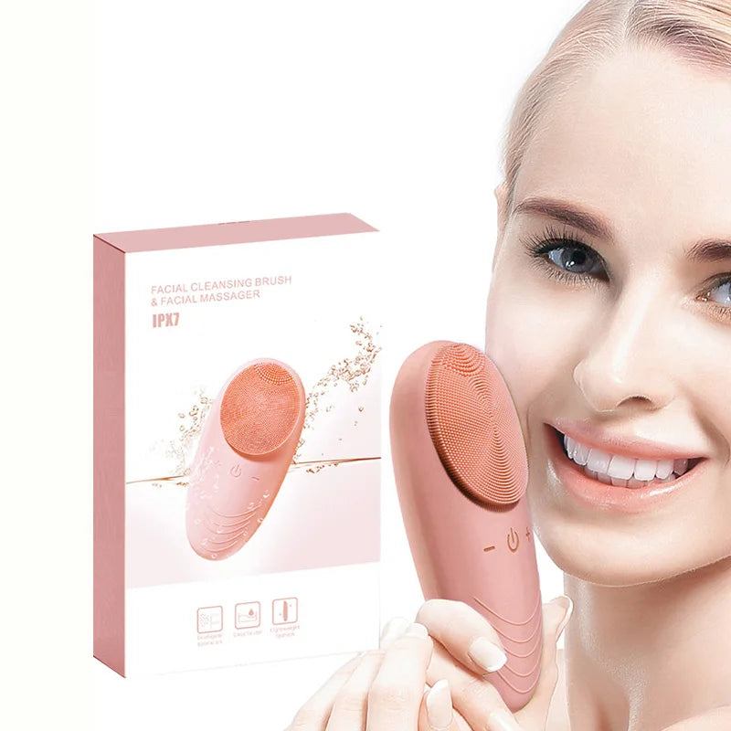 Portable Waterproof Silicone Facial Cleansing Brush Manufacturer Beauty Products Beauty Sonic Face Cleansing for Women