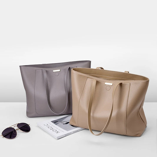 2026 Fashion Large Women Tote Bags Personalized Custom Logo Genuine Leather Shoulder Luxury Bag for Women Handbags