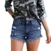 Women Shorts 2025 Wholesale Summer Ripped Denim Shorts for Women Plain New Design Jean Shorts for Women