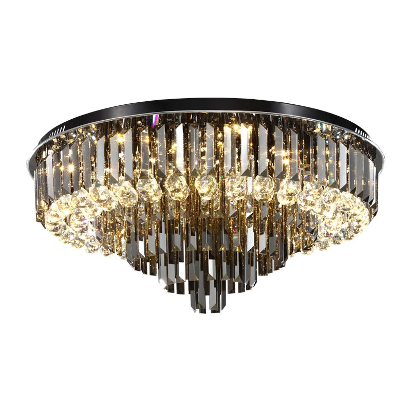 Contemporary Luxury Black Ceiling Lamp High Quality for Hotel Lobby Lighting Villa Ceiling Lamp Residencial Interior Decor