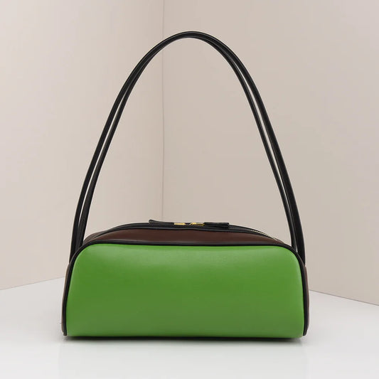 2025 Women's High-End Shaped Single-Shoulder Bag Vintage Style Two Fashionable Simple Business Design