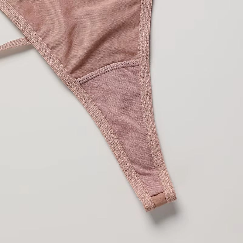 3PCS Women Hollow Out Underwear Women Panties Heart Accessory High Waist Sexy Secret Lace G-string Thong Brief Seamless Panty