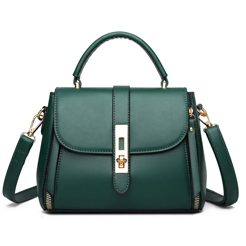 New Arrival Women Shoulders Bag Office Lady Soft PU Leather Handbag Retro Single-shoulder Bags Casual Messenger Bag