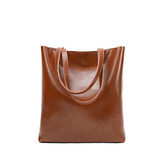 Style Luxury Real Leather Shopping Hand Bags Tote Bag Ladies Fashion Bag Cow Leather Private
