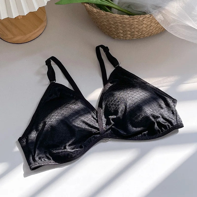 Women Push Up Bra Sexy Lingerie Bralette Wire free Bra Sexy Deep V neck Wireless Underwear Thin Seamless Bra Crossback Bra