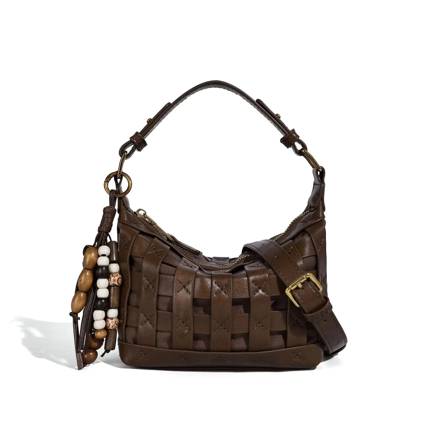 Autumn Winter High-End Women's Single-Shoulder Handbag Matte Leather Large Capacity Fashionable Crossbody Design