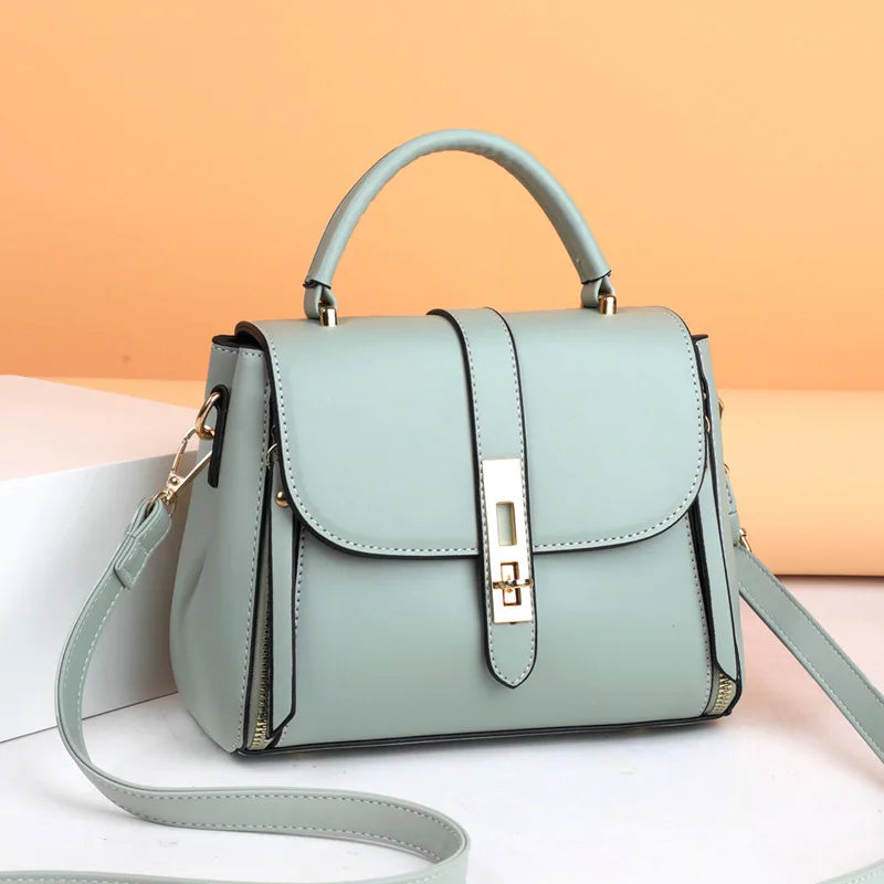 New Arrival Women Shoulders Bag Office Lady Soft PU Leather Handbag Retro Single-shoulder Bags Casual Messenger Bag