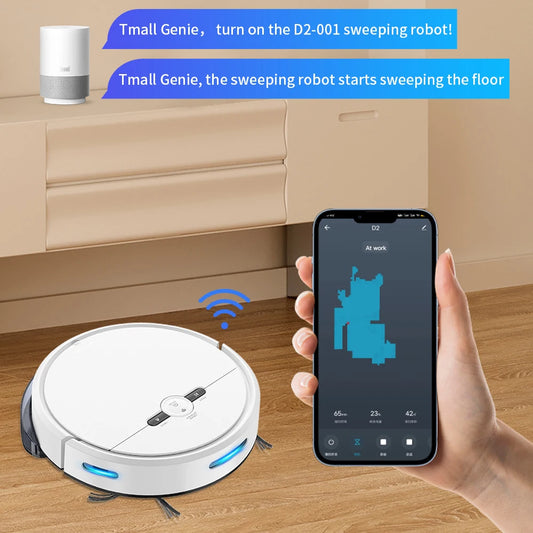 OEM&ODM Robot Vacuum Cleaner Auto Charging 2500Pa Power App Control Water Tank Wet Robot Vacuum Cleaner Electric Sweeper