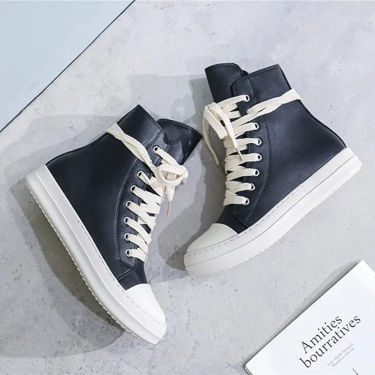 Unisex  Durable Zapatoa Dama  Canvas Platform Lace up Outdoor Footwear High Top Canvas Sneakers Women's Casual Shoes 2025