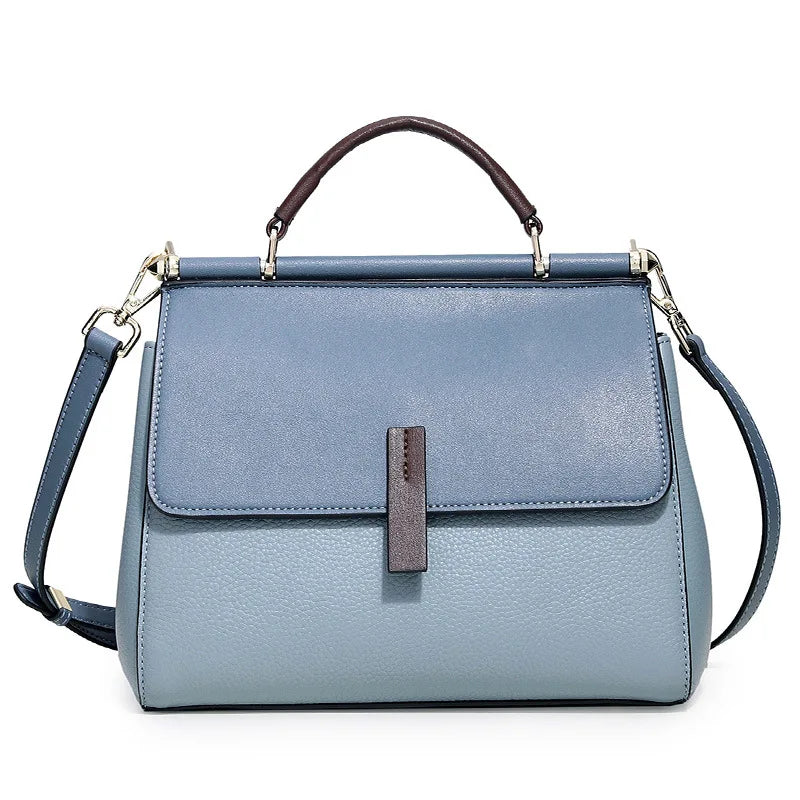 Women Shoulder Bags Genuine Leather Luxury Handbags Solid Color Crossbody Bags for Women Female Hand Bag Famous Brands Bolsa