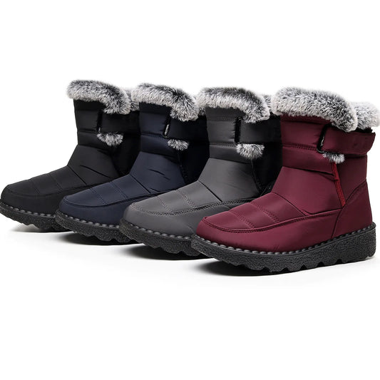 Winter New All-match Thick Sole Popular Plush Short Waterproof Boots Women's Shoes Plus Thick High Top Fleece Warm Snow Boots
