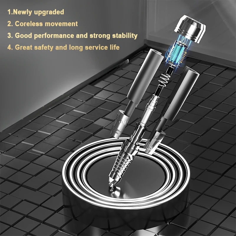Portable 35000RPM Rechargeable Nail Drill Cordless Base with Brushless Motor and Bits for Acrylic & Gel Polish Removal