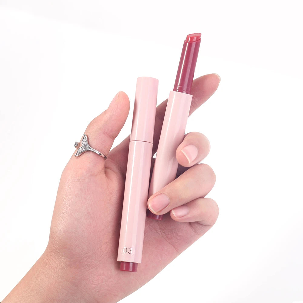 Lip Stick Hydrating Moisturizing Vegan Non-drying High Pigment Glossy Lipstick  Lip Gloss