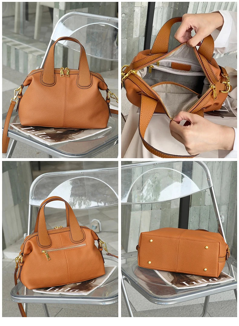 2025 New Tote Bag Large Capacity Leather Handbag for Girls  Luxury New Design Women Handbag