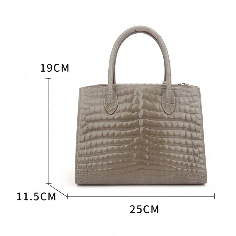 2025 Designer Classic Genuine Alligator Crocodile Leather Woman Handbags Crossbody Tote Hand Bags for Women