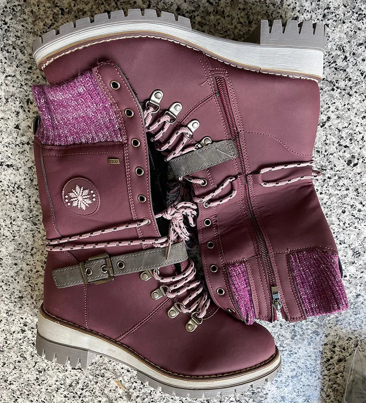 Winter New  Boots Women Padded Warm Boots Women Plus Velvet Snow Boots