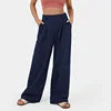 2025 Girls Pants High Waist Long Wide Leg Pants Women Casual Loose Straight Plain Color Cotton Pants for Women