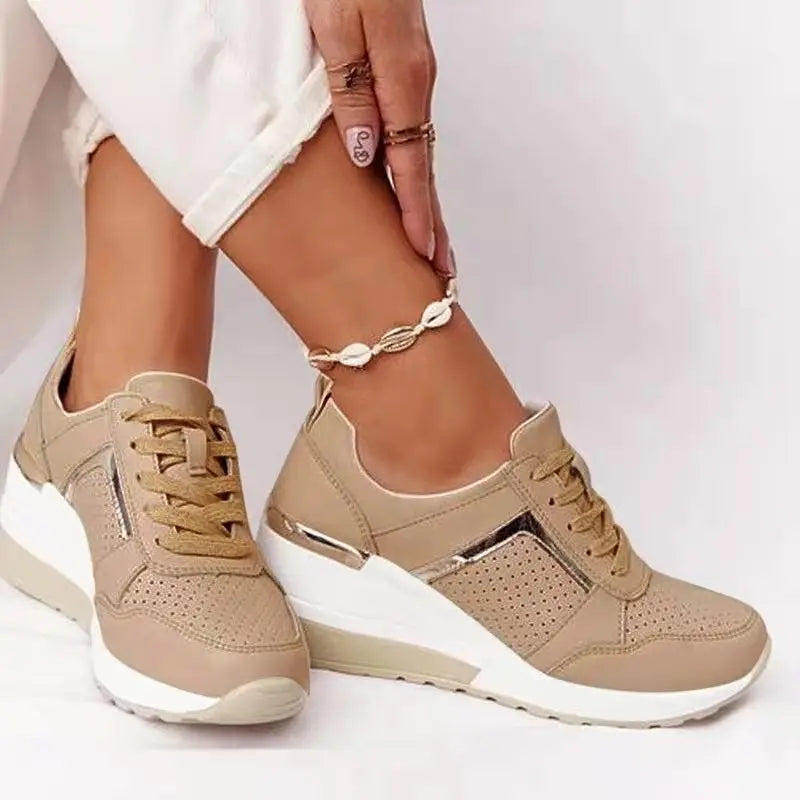 Hot Sale Girls Women's Walking Style Shoes Soft Sneakers Ladies Casual White Shoes