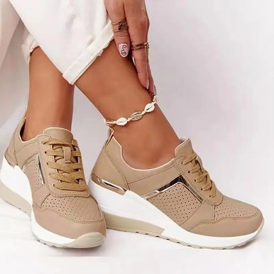 Hot Sale Girls Women's Walking Style Shoes Soft Sneakers Ladies Casual White Shoes