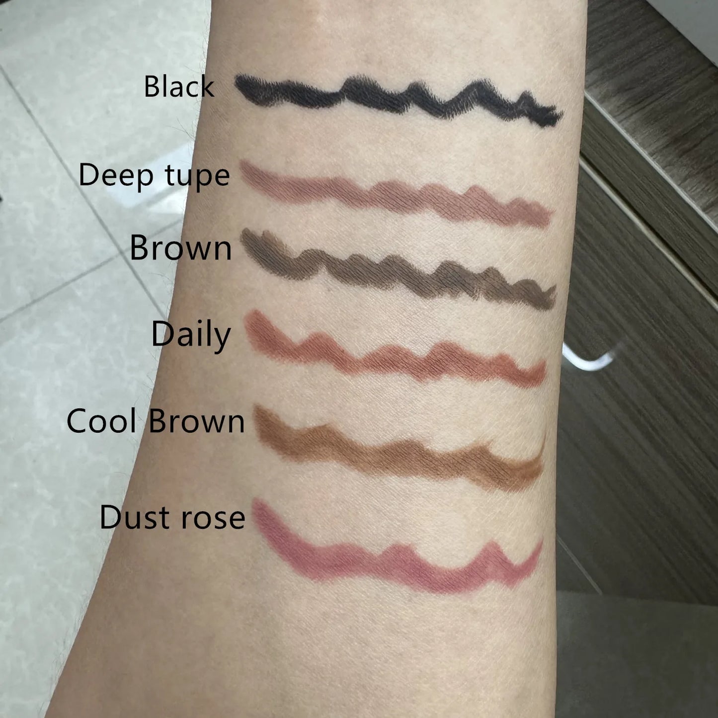 Waterproof Lip Liner Long Lasting Wooden Lipliner Pencil Private Label Matte Lip Liner Make up Wood and Lipstick Set Lip Liner
