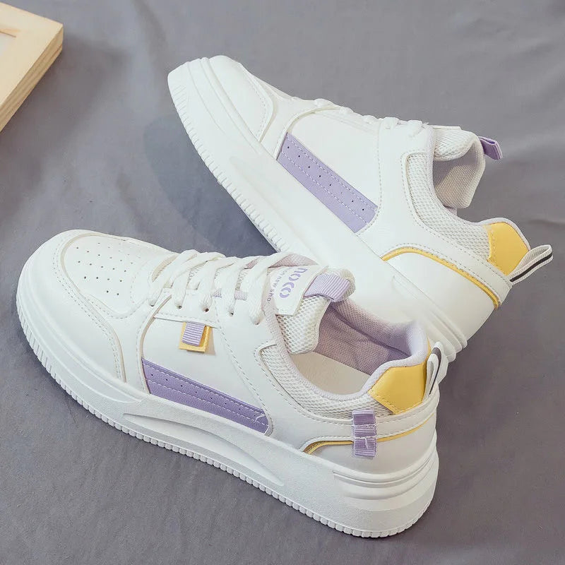 Famous Brands Designer Chaussures Pour Femme White Luxury 2025 New Arrival PU Women's Fashion Sneakers