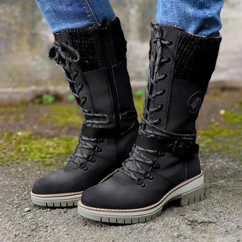 Winter New  Boots Women Padded Warm Boots Women Plus Velvet Snow Boots