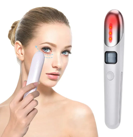 New Design Portable Electric Under Eye Red Light Therapy Massager Equipment Device Heat Compression Portable Usb