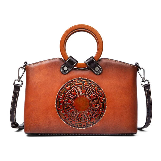 Fashion Vintage Designer Ladies Bags Genuine Leather Women's Handbags for Women , Ladies