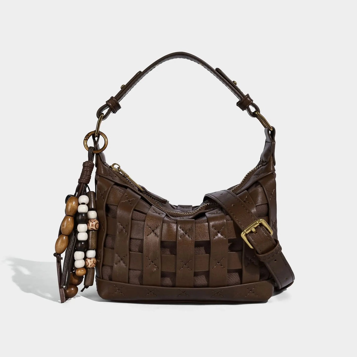 Autumn Winter High-End Women's Single-Shoulder Handbag Matte Leather Large Capacity Fashionable Crossbody Design