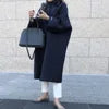 Popular Women's Wear 2025 Autumn/Winter New Coat Temperament Commuter Solid Color Korean Version Straight Tube Loose Fit