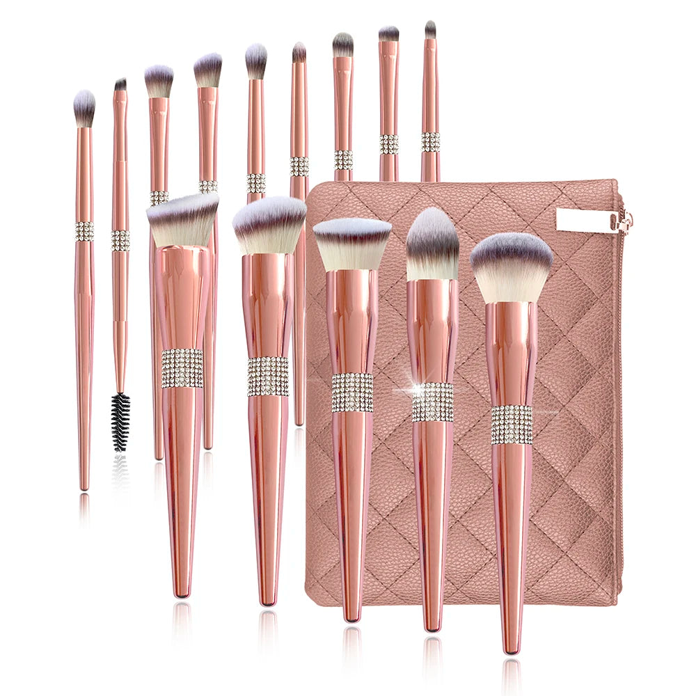 Hottest Selling High Quality Goat Hair Makeup Brush Foundation Powder Concealer Blush Makeup Brush Set
