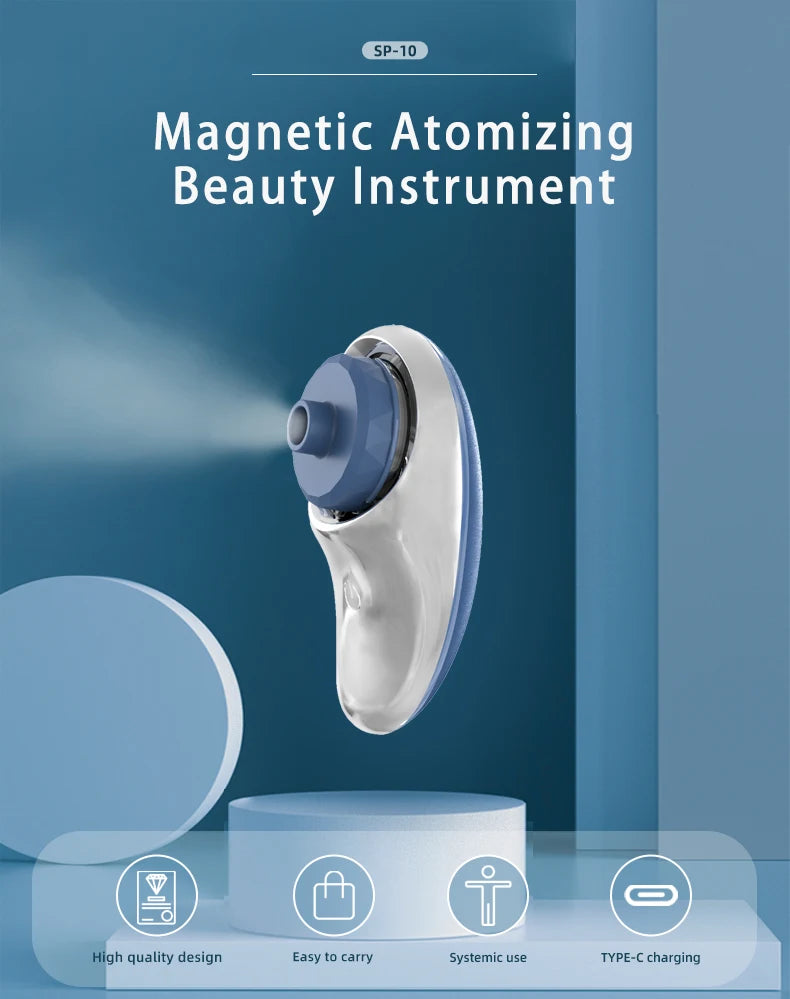 New Products Facial Nano Mist Steamer Nebulizer,hair Steamer Nano Mist Beauty Equipment With Replaceable Nozzles