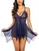 Women's Sexy Lingerie Set Transparent Lace Underwear Romantic Lingeries Set Sexy Bra Dress and Thong Sets for Woman