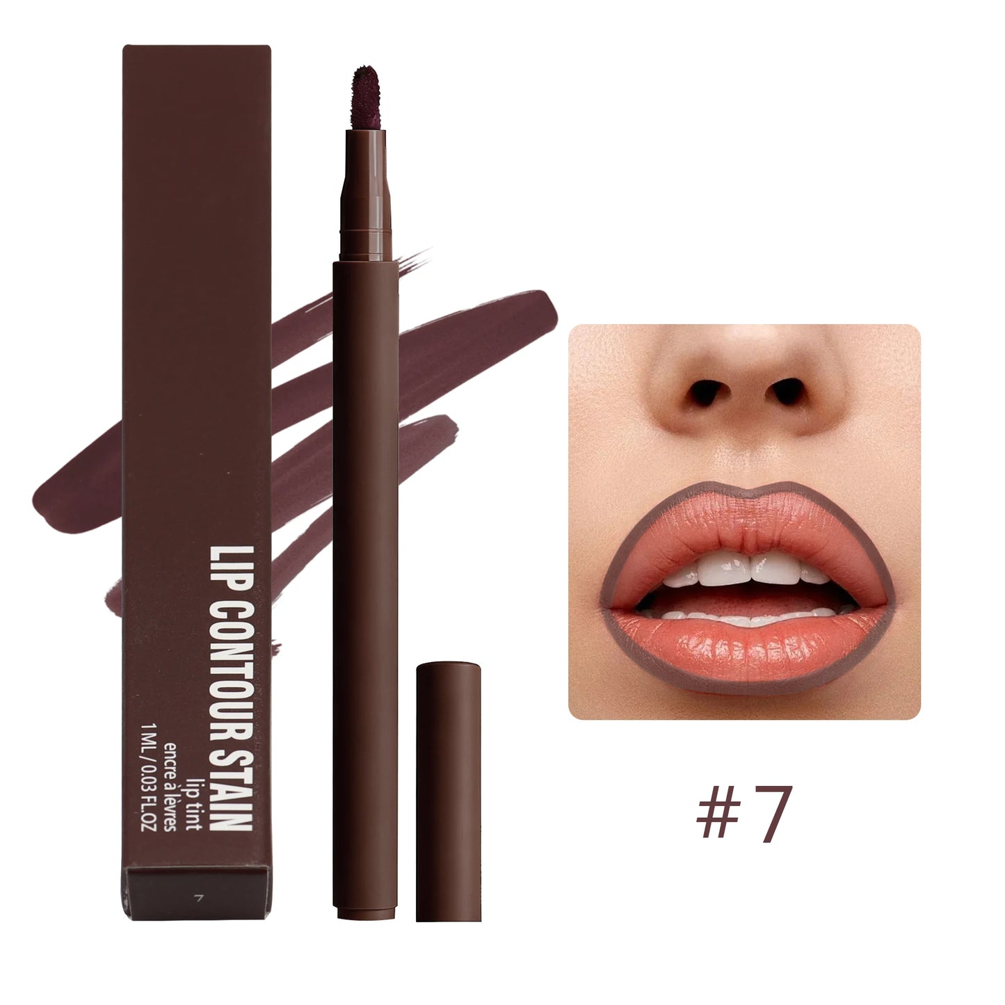 Waterproof Long Lasting Lip Contour Tint Lipliner Pen Factory Private Label 8 Color Fluffy Lip Liner Pencil