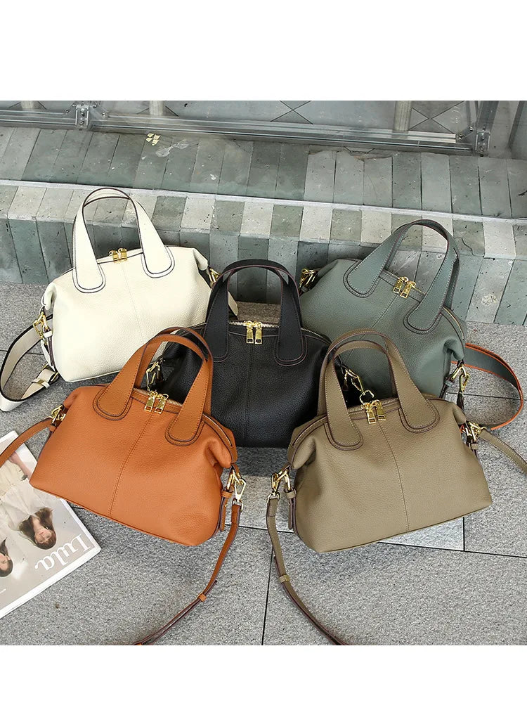 2025 New Tote Bag Large Capacity Leather Handbag for Girls  Luxury New Design Women Handbag