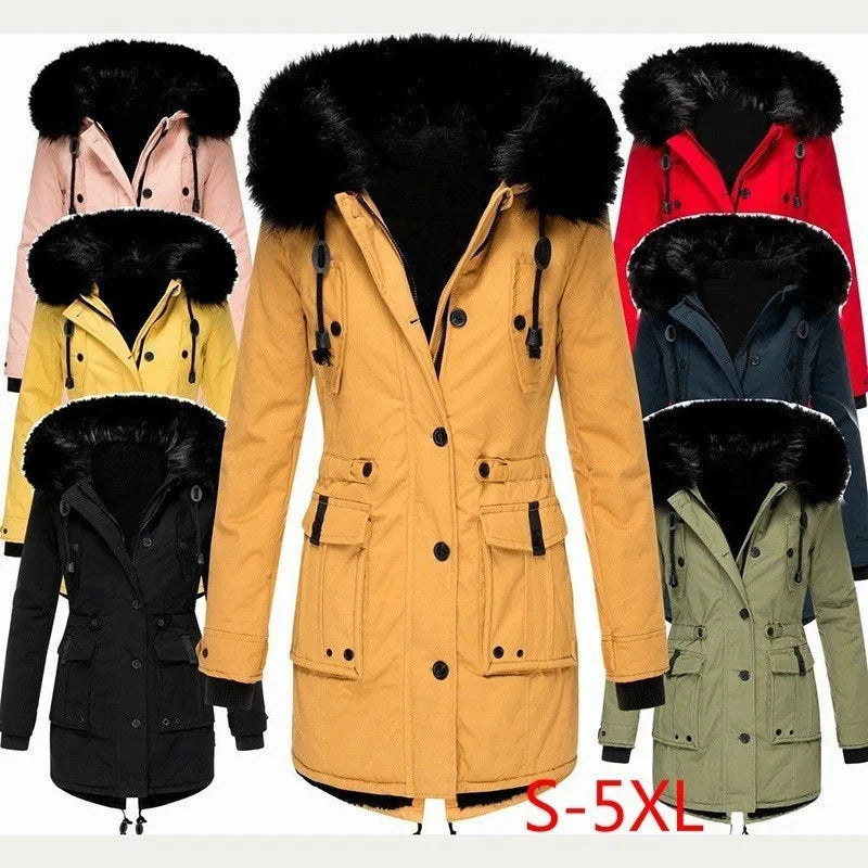 Women's Thick Women's Cotton Coat Women's Winter Clothes Pike Clothes Long Coat