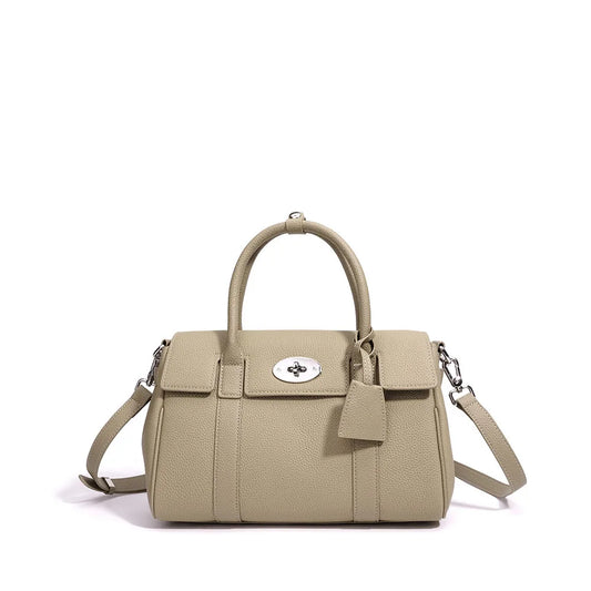 CLASSIC FASHION Lady Genuine Cowhide Leather Women's Luxury High-end Summer Top Grain Leather Single Shoulder Handbag