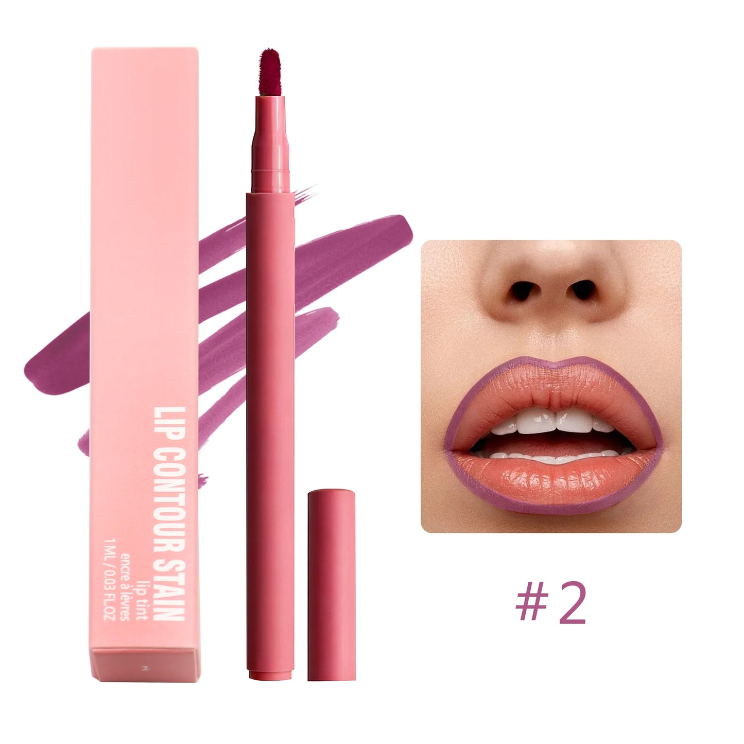 Waterproof Long Lasting Lip Contour Tint Lipliner Pen Factory Private Label 8 Color Fluffy Lip Liner Pencil
