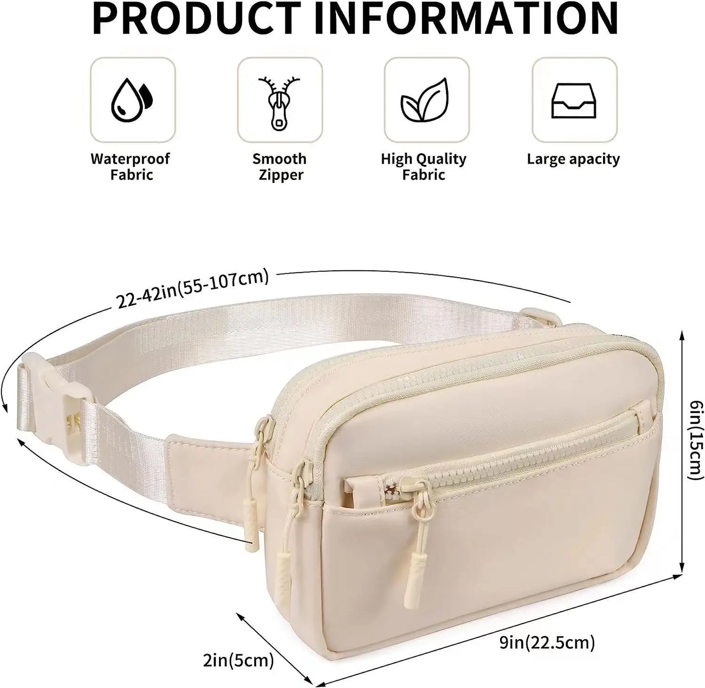 Fashion Sport Belt Bag Adjustable Strap Small Waist Bag