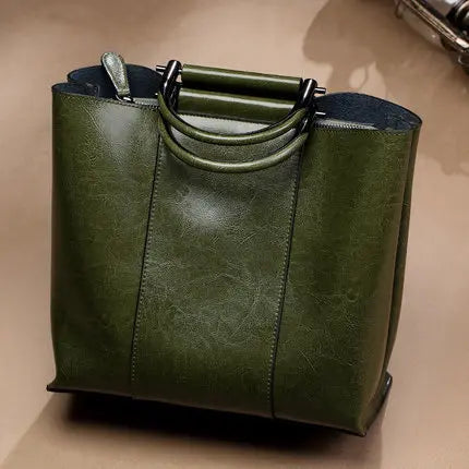 2025  Hot Sale  Luxury Genuine Leather Women Shoulder Bag Office Lady Phone Paid Umbrella Key Cosmetic