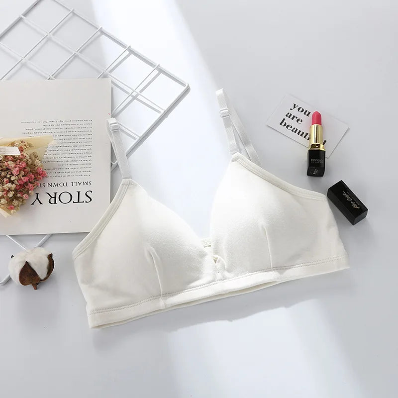 Seamless Bras For Women Push Up Bra Tops Non-Wire Brassiere Sexy Lingerie Comfort Bra V Neck Solid Color Underwear