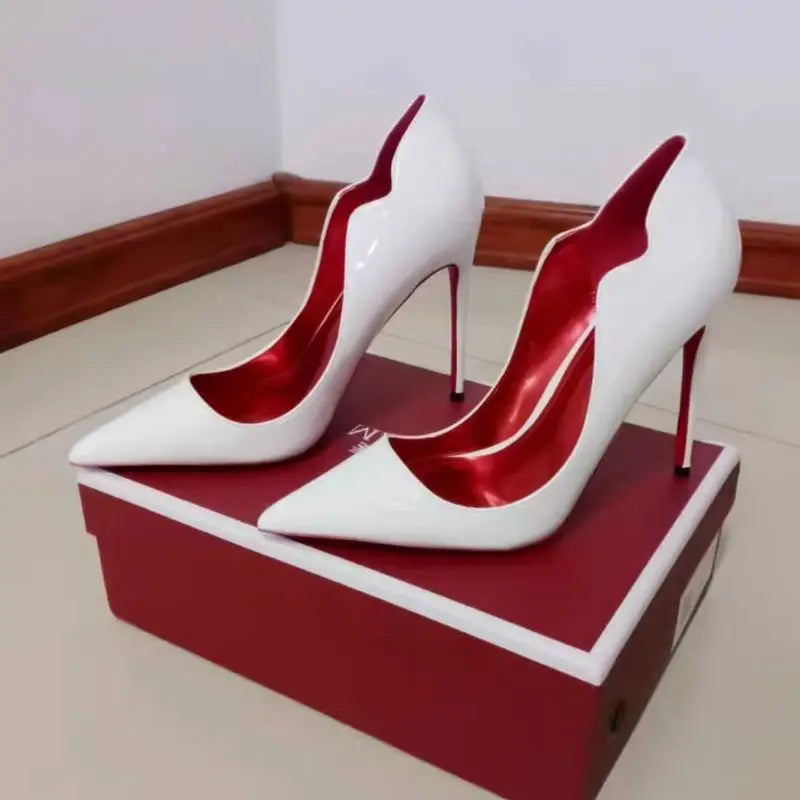 Luxury Elegant Female Footwear Office Wear Pumps Shoes High Heels for Ladies