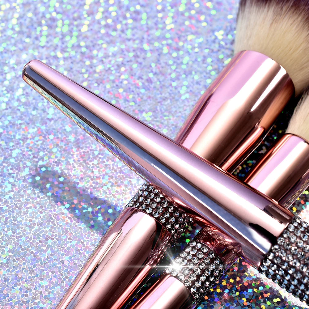Hottest Selling High Quality Goat Hair Makeup Brush Foundation Powder Concealer Blush Makeup Brush Set