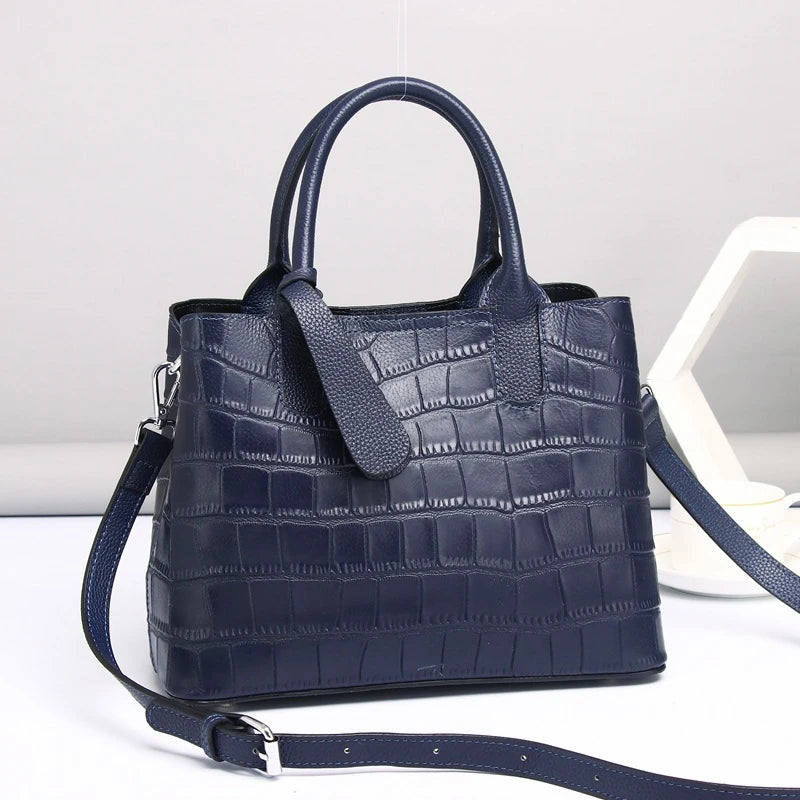 2024  European Women Luxury Retro Genuine Cowhide Leather Ladies Purses and Handbags Female Sale Price Fashion Online