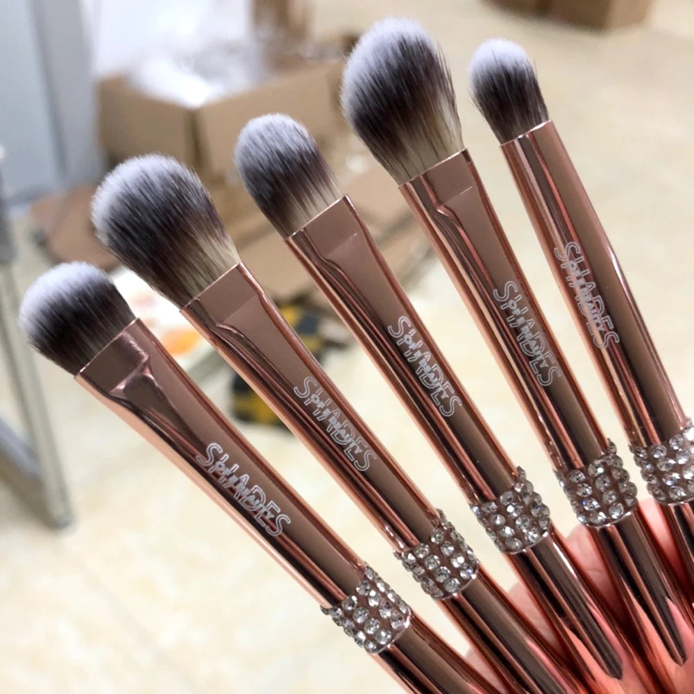 Hottest Selling High Quality Goat Hair Makeup Brush Foundation Powder Concealer Blush Makeup Brush Set